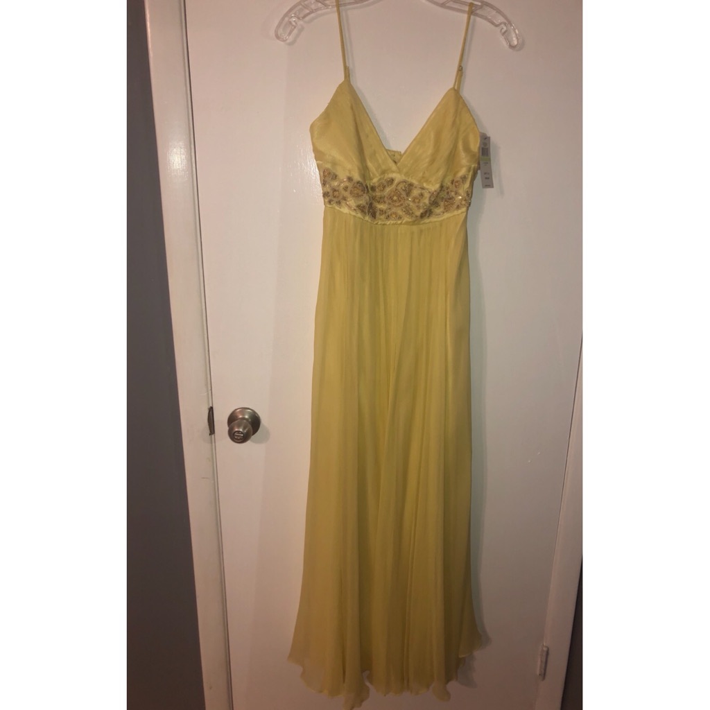 Nwt Bcbgmaxazria Yellow Dress